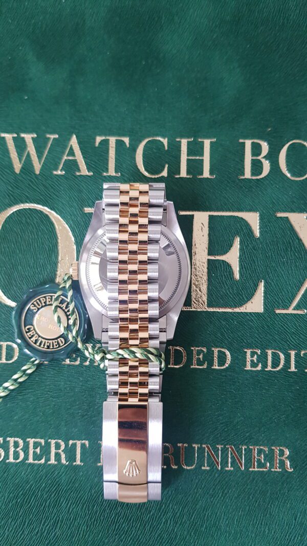 Certified Pre-Owned Rolex Datejust OysterSteel/Gold Jubilee Bracelet Gold Palm Motif